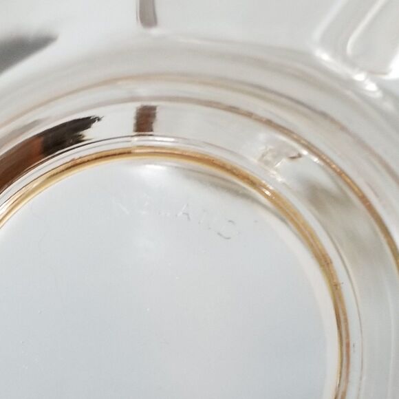 Monogrammed glass mugs made in England initials "EFH" engraved - Picture 3 of 4